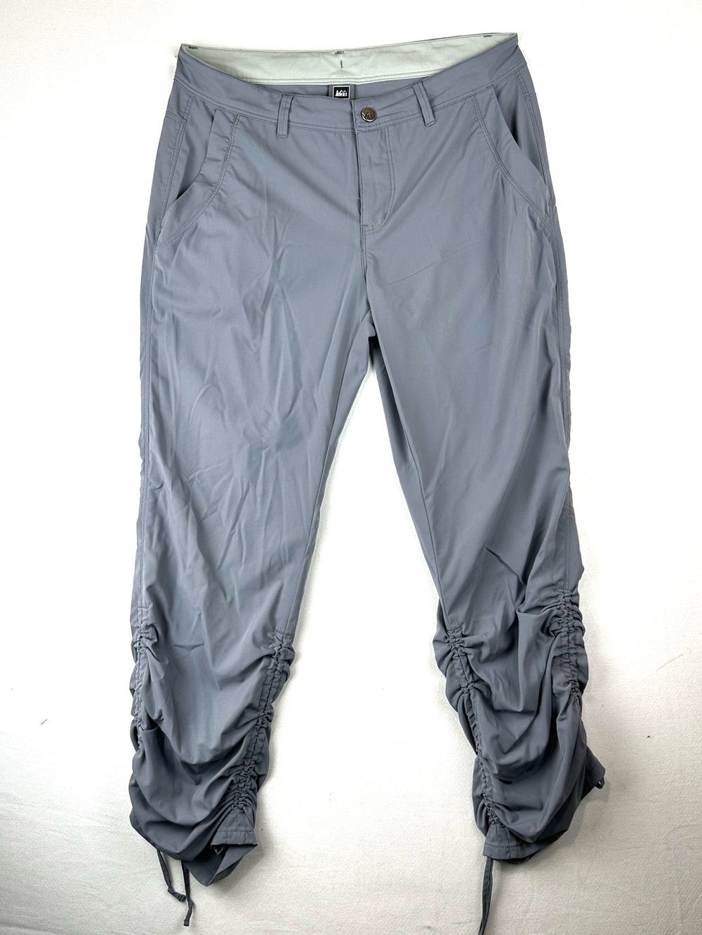 REI Nylon Ruched Leg Hiking Pants Capris Gorpcore Outdoor